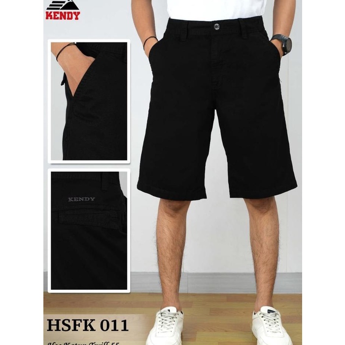 Lariss- Celana KENDY Original Pendek Khusus Hitam (HSF) Celana Pendek Hitam FS