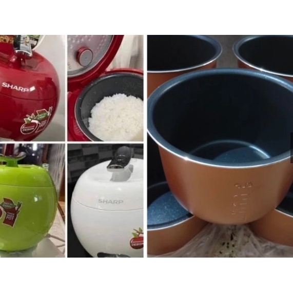 Innerpot (Panci Teflon) Utk Magic Com Sharp Apel Type KS-P8 MY