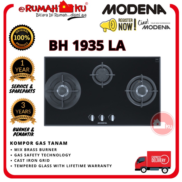 Kompor Gas Tanam MODENA - BH 1935 LA