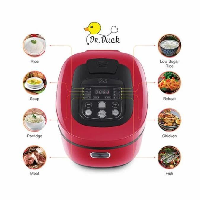 Dr Duck Low Carb Rice Cooker Penanak Nasi Rendah Gula Ummuarsyad