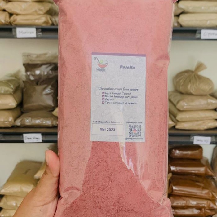 

TERMURAH!! BUNGA ROSELLA BUBUK / SERBUK ROSELLA 500 GRAM ASLI