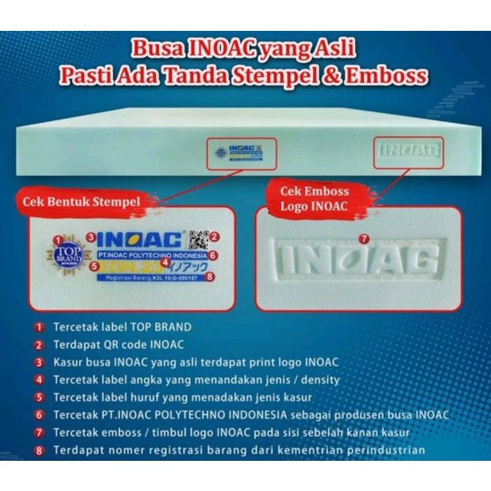 Serasiinspace Kasur Busa Inoac Eon Lg D23 No 1 Garansi Busa 10 Tahun Original Asli