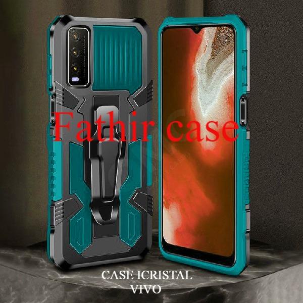 Najwa Gadget Soft Case Belt Clip Vivo Y12S - Vivo Y20 - Vivo Y20S Case Robot Belt Clip Standing