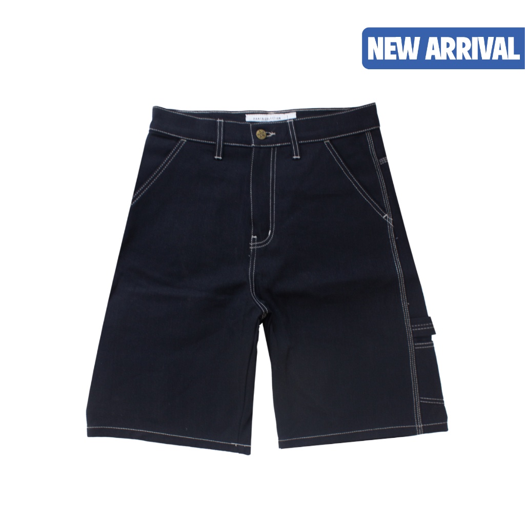 Bitsnbobs76 Celana Pendek Jorts Pants Short Denim Black