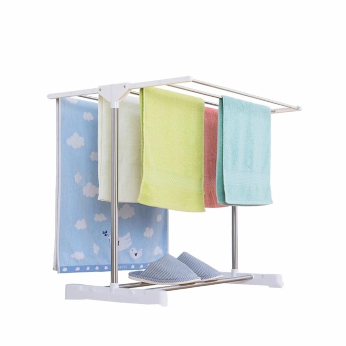 JEMURAN HANDUK MINIMALIS TIANG BESI JEMURAN SERBAGUNA