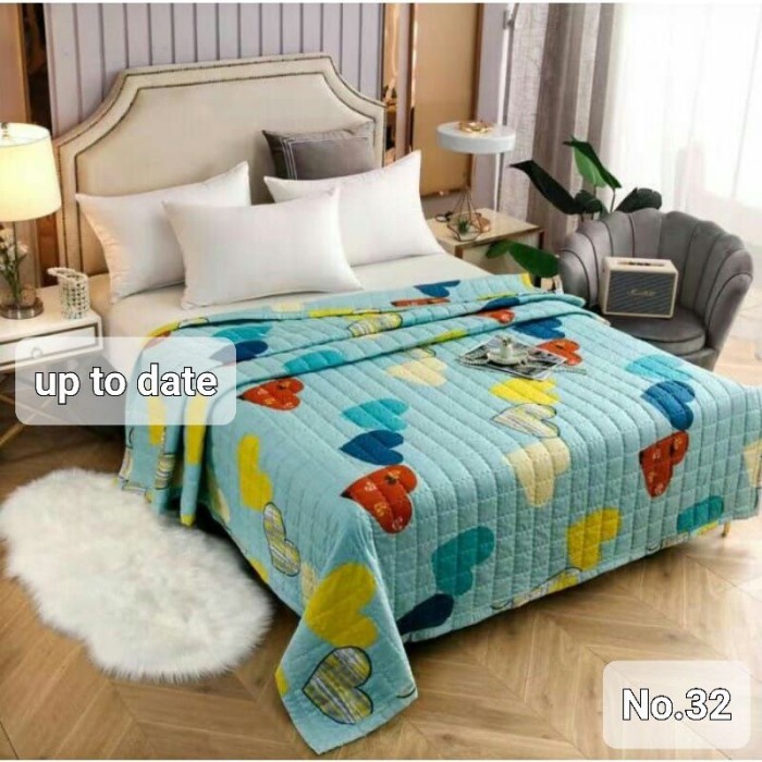 Srh Indonesia Selimut Bordir Katun Bunga Garis Bedcover Tipis Hangat #Gratisongkir #Sale #Discount