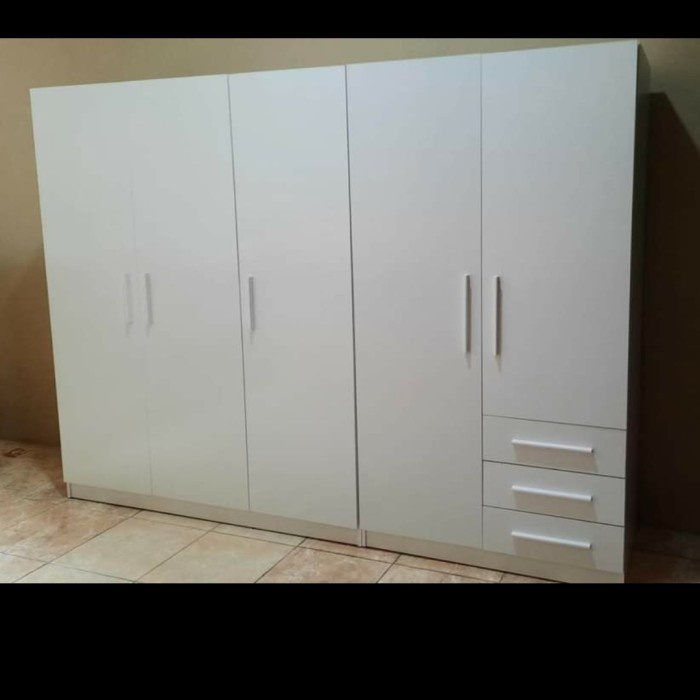 LEMARI PAKAIAN 5 PINTU PUTIH
