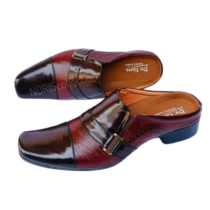 Tapak- Sepatu Bustong Pria Kulit Asli Bustong Pantofel Bustong Formal Pria B6015 Shoes