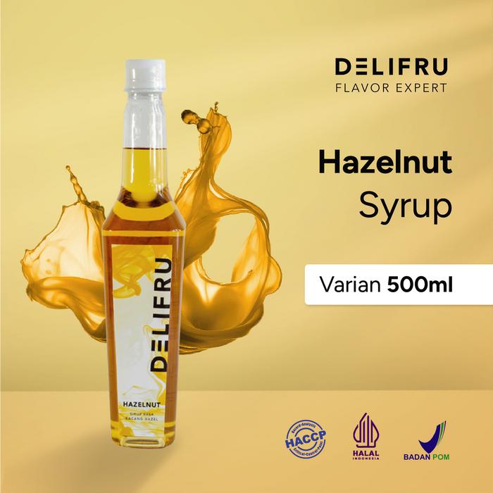 

Syrup Hazelnut Delifru 500 ml - Sirup Kacang Hazel Premium
