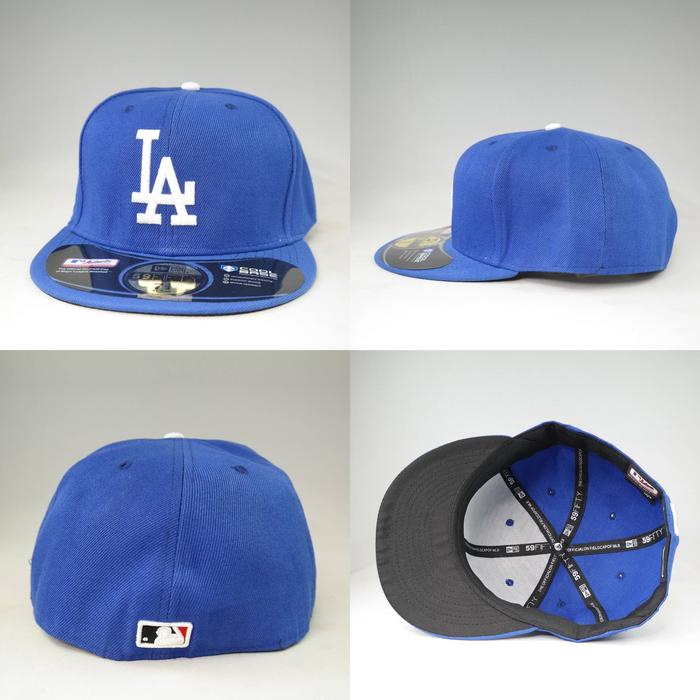 Cap- Topi Fitted New Era La Dodgers Biru
