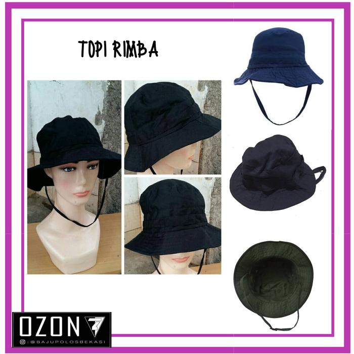 Cap- Topi Rimba Bucket Hat Polos