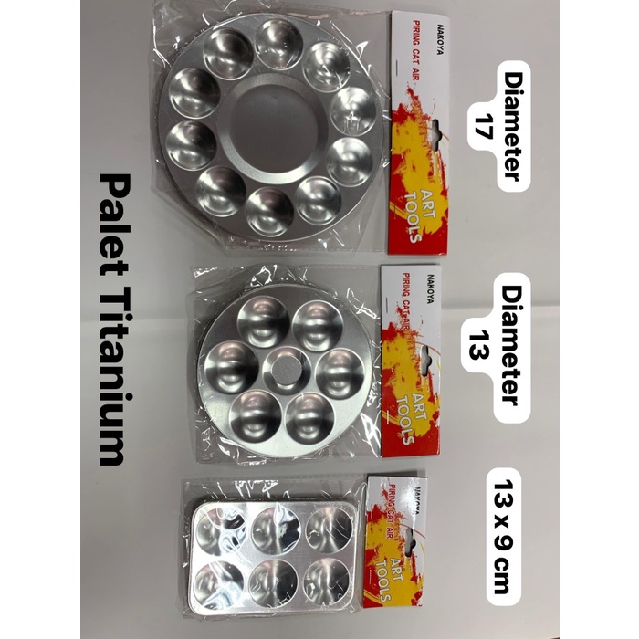 

*#*#*#] piring palet lukis stainless ada 3 ukuran harga satuan