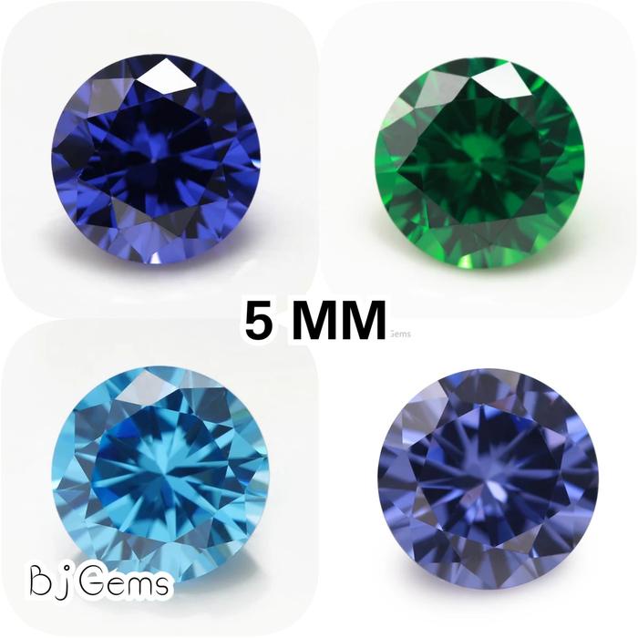 Cap- Fancy Color Cubic Zirconia 5Mm A5 Quality Original
