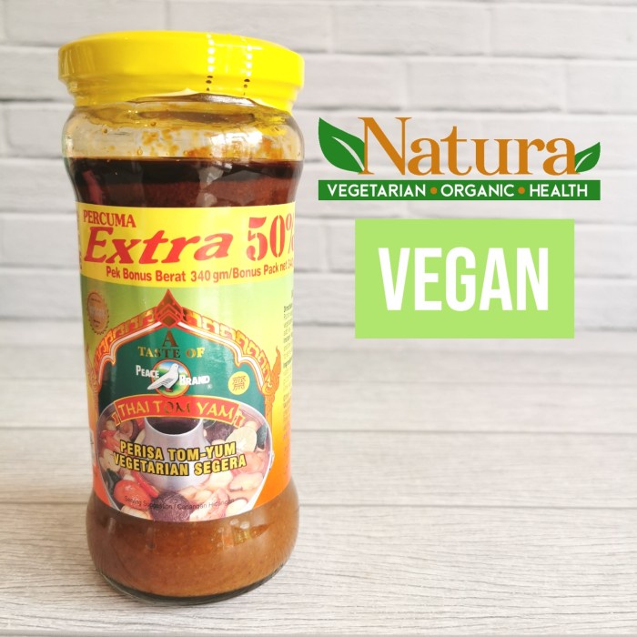 

Peace Brand Thai Tom Yam Tomyam Sauce Saos Saus 227gr Vegetarian Vegan
