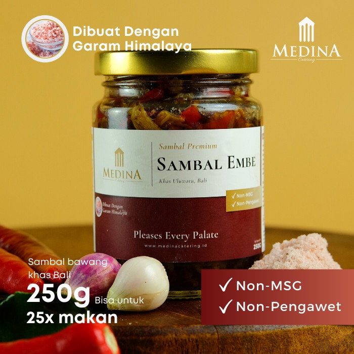 

Sambal Embe Autentik Khas Bali (250gr) - Medina Catering