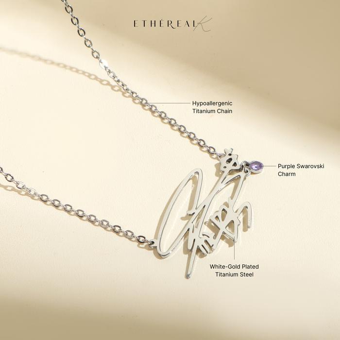 WTS- Etherealk - Suga Agustd Bts Signature Series Kalung Rantai Anti Karat Lapis Emas Gold