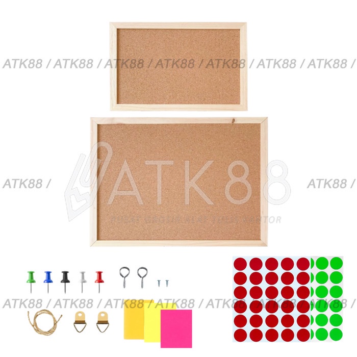 

Ready Cork Board Message 20 X 30 Cm Background Sticker Papan Mading