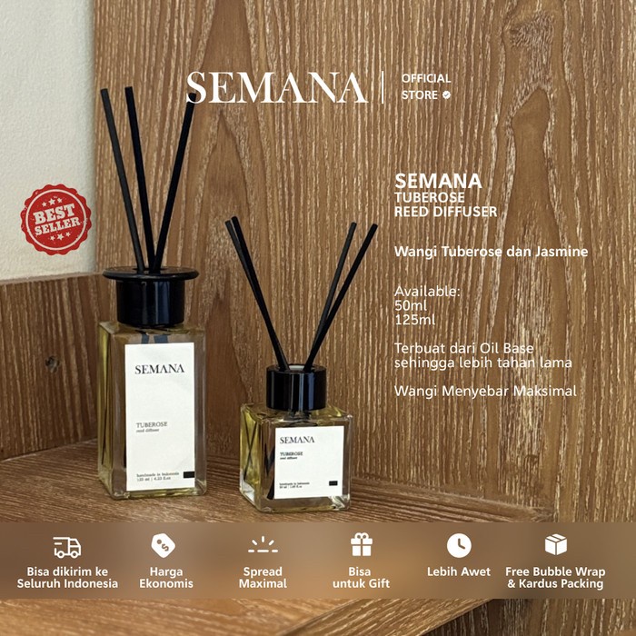 (Expert) Reed Diffuser Tuberose 50ml - Semana