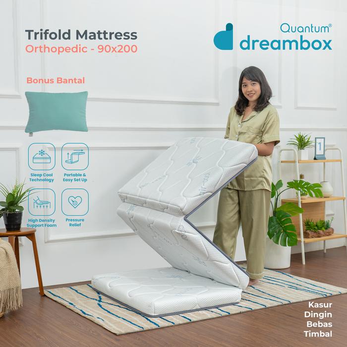 Quantum Furniture - Kasur Dingin Trifold Dreambox / Cooling Mattress / Rebonded Orthopedic / Kasur