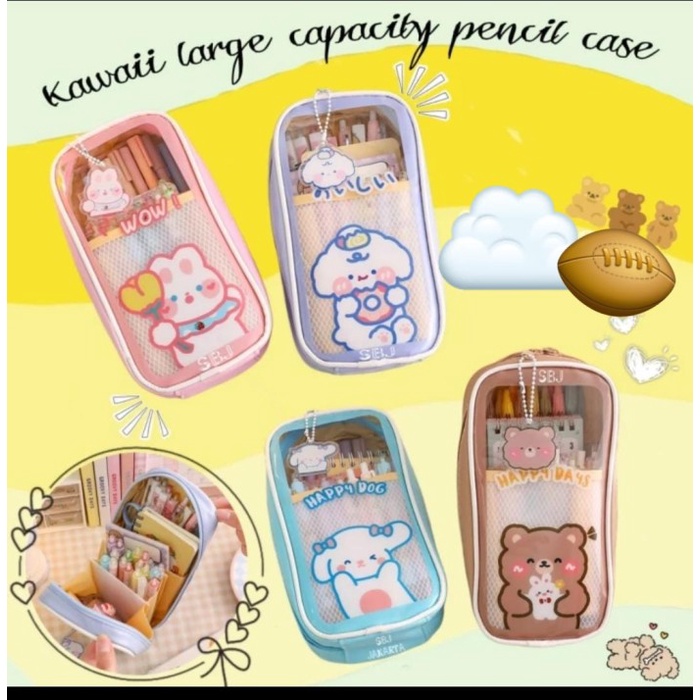 

Ready Kotak Pensil Tempat Pensil Pencil Case Besar Waterproof Anak Perempuan