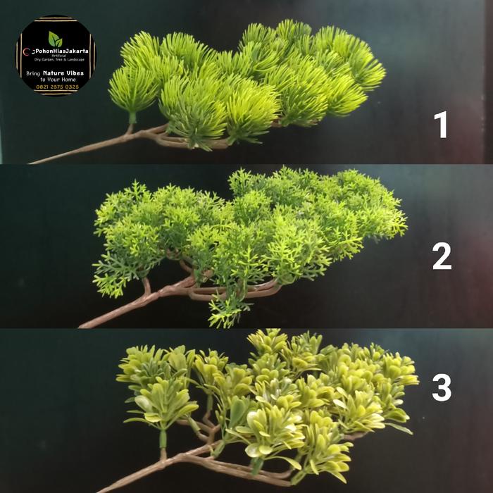 (Expert) Tanaman Artificial Daun bonsai premium pinus cemara udang sintetis