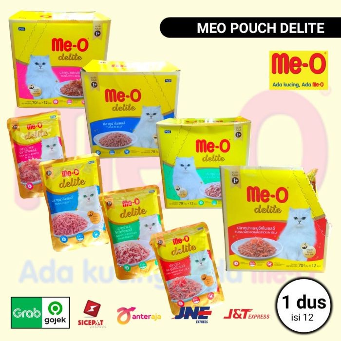 Meo Delite Pouch Premium 70Gr ( 1 Dus Isi 12 )