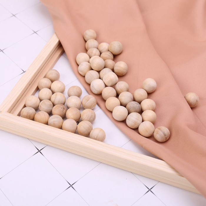 dark 50Pcs Natural Cedar Wood Moth Balls Camphor Repellent Wardrobe