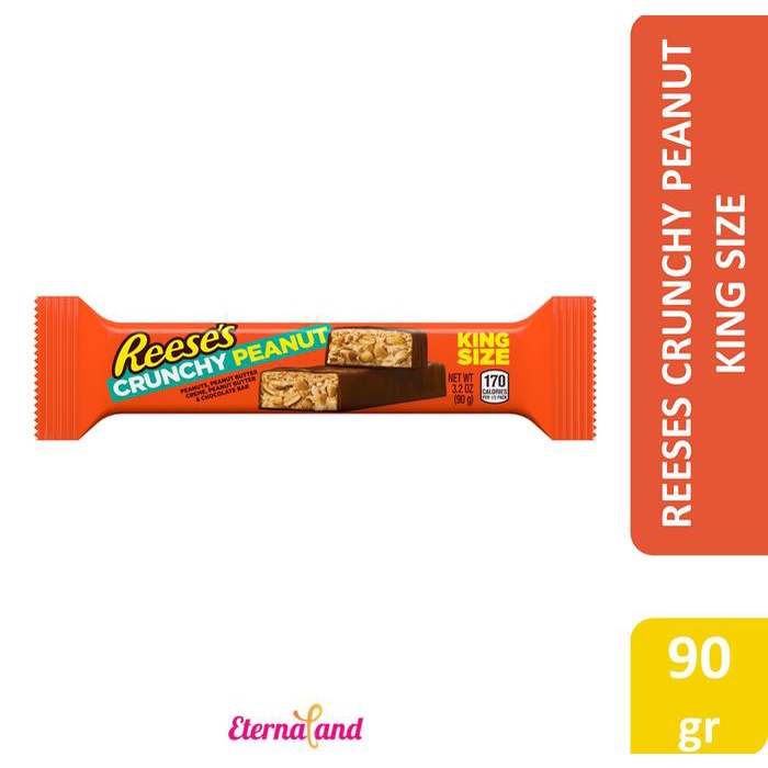 

Kuliner.Kita Reeses Crunchy Peanut - Cokelat Kacang Mentega Import Usa