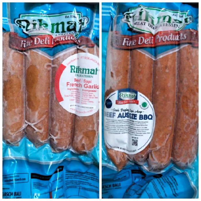 

[...] Nikmat Sosis Halal Beef French Garlic/Aussie Bbq