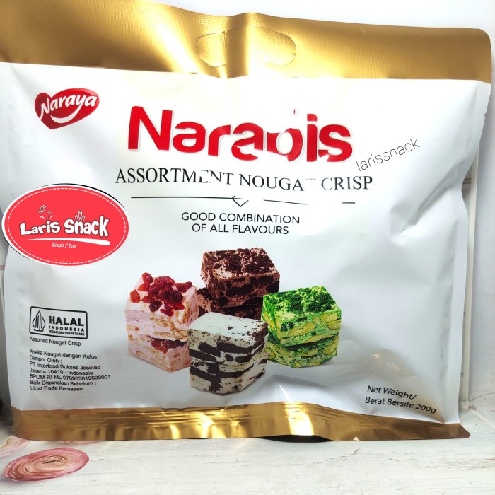 

Kuliner.Kita Naraya Narabis Assortment Nougat Crisp 200Gr