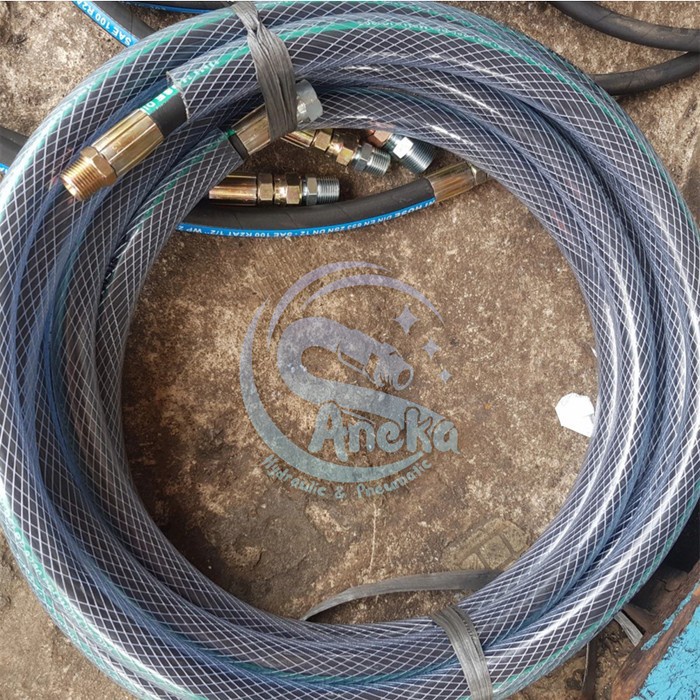 Unik Selang Cuci Mesin Steam Cnp 3/8" R2 15M Lapis Cover 330 Bar