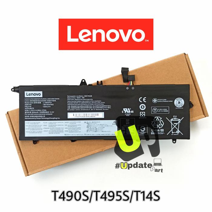 Ready Baterai Lenovo Thinkpad T490S T495S T14S L18C3PD1 L18M3PD1 L18L3PD1