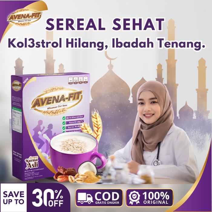 

Terlaris- Avena-Fit Sereal Oatmeal Susu Kurma Sudah Bpom Dan Halal Mui , Food Granola Oats