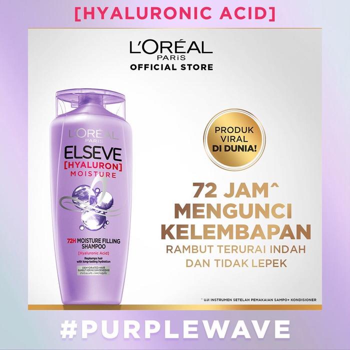 LOreal Paris ELSEVE Hyaluron Moisture Shampoo - 280 ml Melembabkan