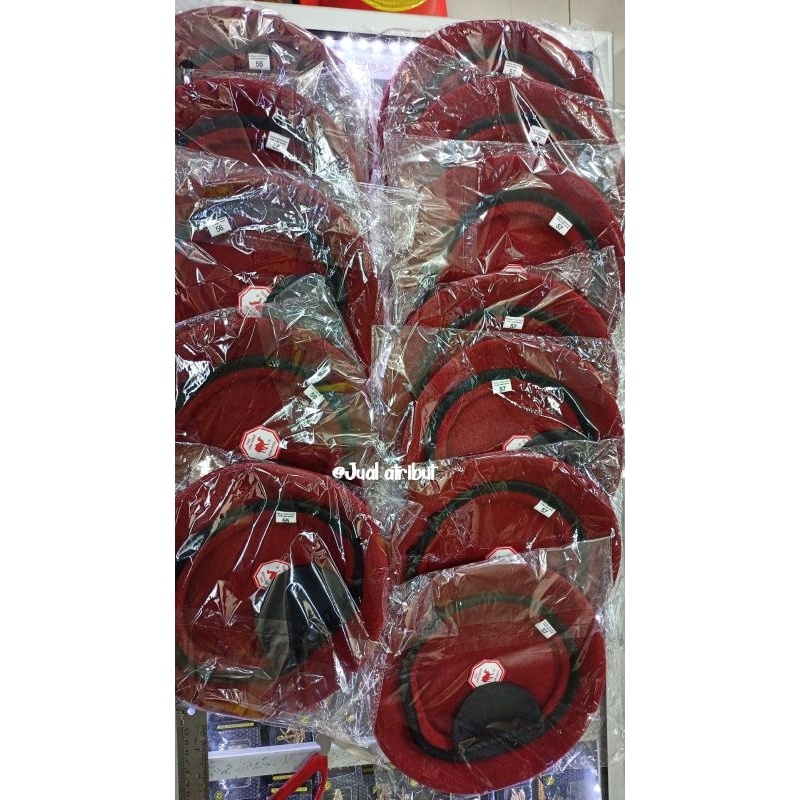 Baret merah maron camel + emblem Reserse Reskrim mika exclusive