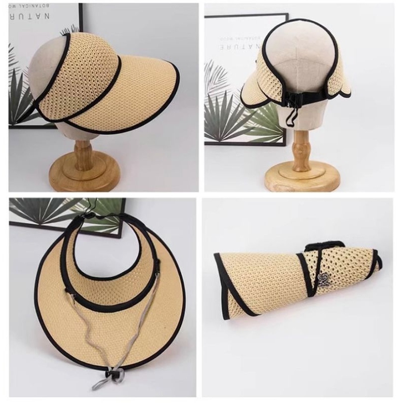 Topi Wanita Topi Pantai Topi Lebar Anti Uv Cream