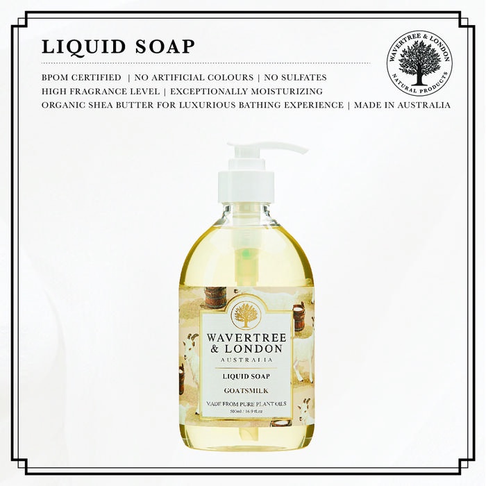 Wavertree and London Goat Milk Liquid Soap Sabun Cair Sabun Organik