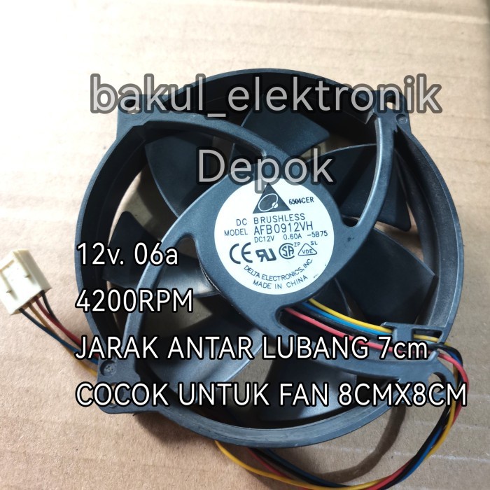[Expert] FAN DELTA 8cm fan pc 12V 0.6A AFB0912VH