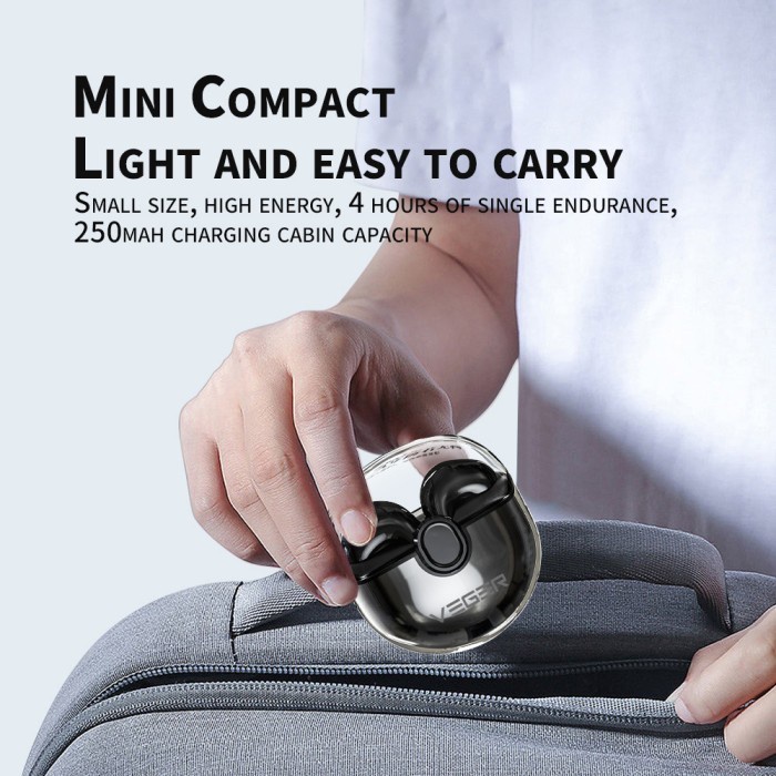 (Expert) VEGER TWS VE18 True Wireless Earphone Headset Bluetooth BT 5.3 Earbuds