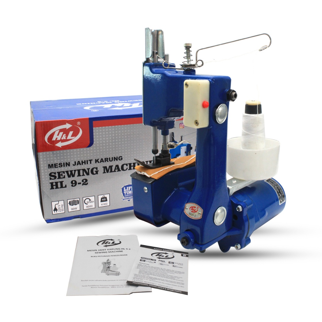 NEW Mesin Jahit Karung Portable Bag Closer Karung Beras / Plastik /Kertas H&L HL9-2 Dw05