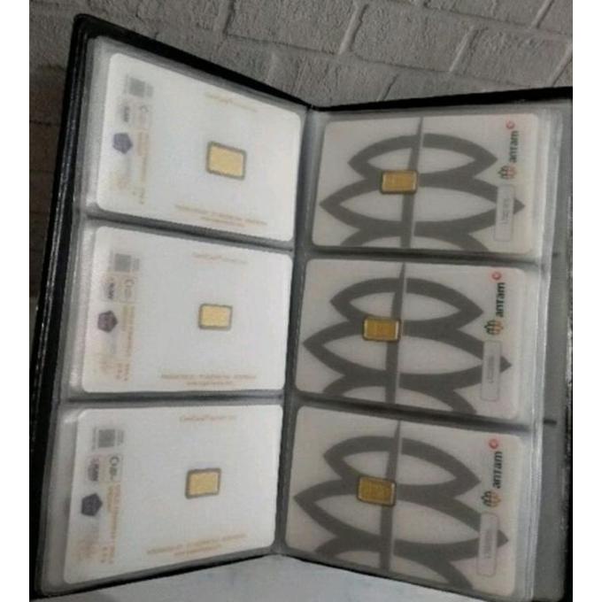 ready Dompet Logam Mulia Emas / Album LM Tempat Penyimpanan Fine Gold Save