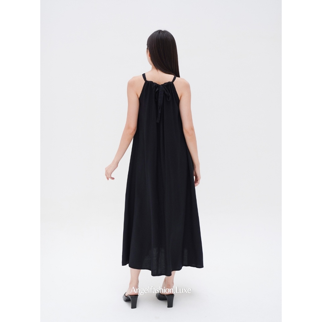 NEW DEALS Sleeveless Dress Tanpa Lengan Wanita Rayon Long Dress Pantai Wanita