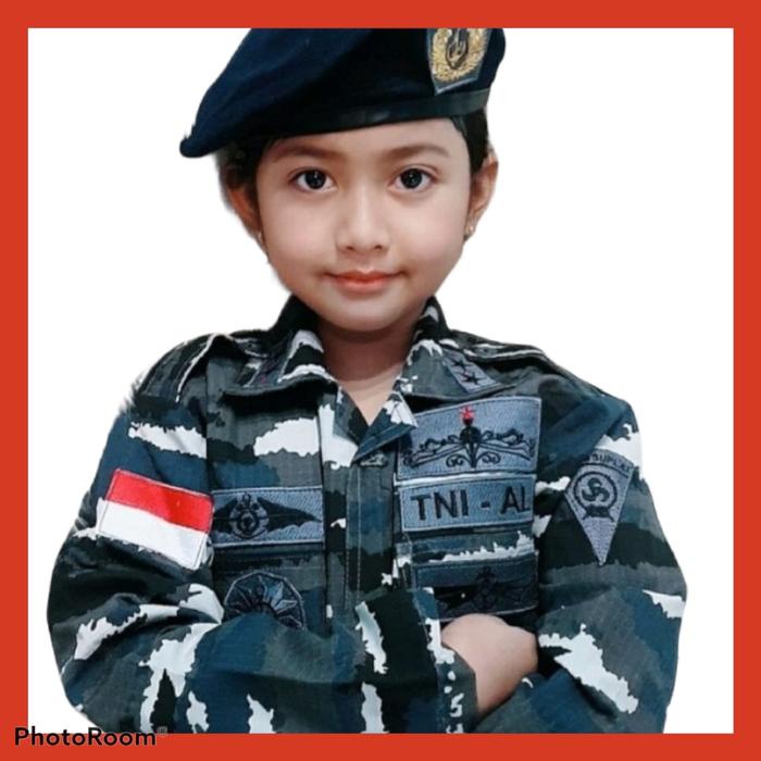 Promo Loreng Tentara Nasional Indonesia Angkatan Laut - Baju TNI AL Anak