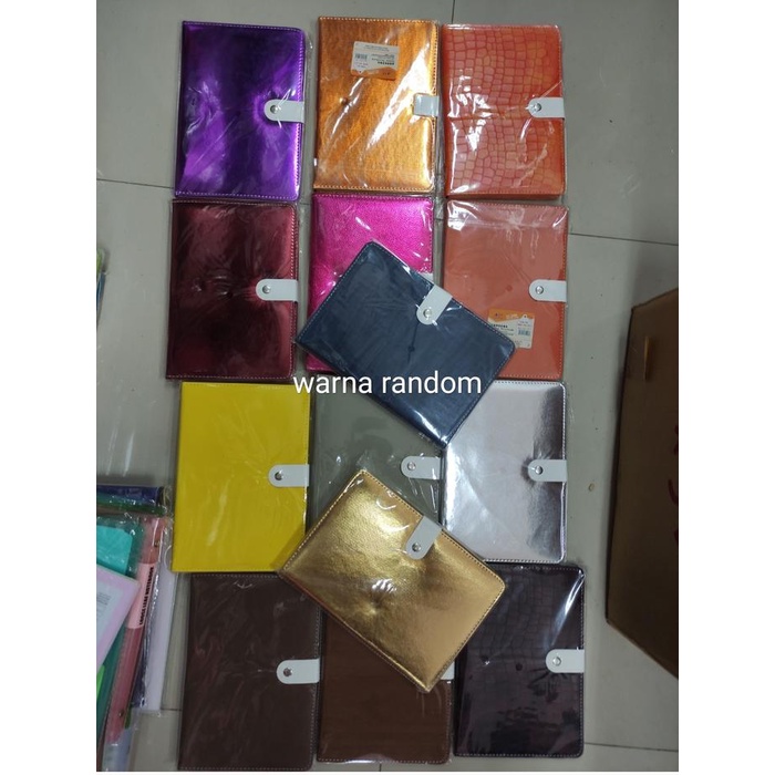 

+++++] buku agenda a5 kancing beber putih adam kulit