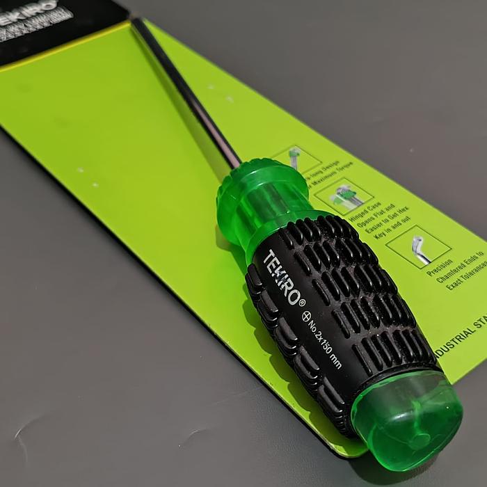 Sudimampir Tekiro Obeng Plus Minus Gagang Karet 6Mm - Original Tekiro