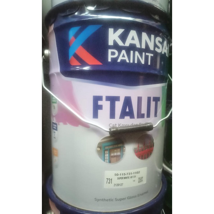 TERBARU KANSAI FTALIT (CAT KAYU DAN BESI) SUPER WHITE - PAIL PROMO