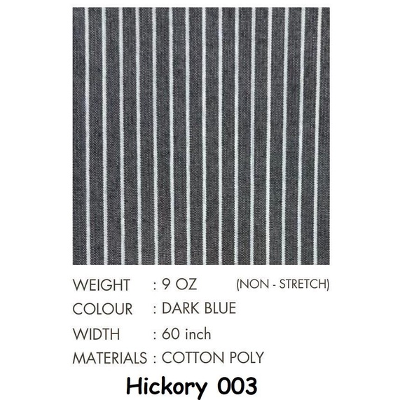 OBRAL Kain Jeans Hickory Bahan Denim Hickory Stripe Denim Hickori Jeans Hickori Stripe Salur Hickory