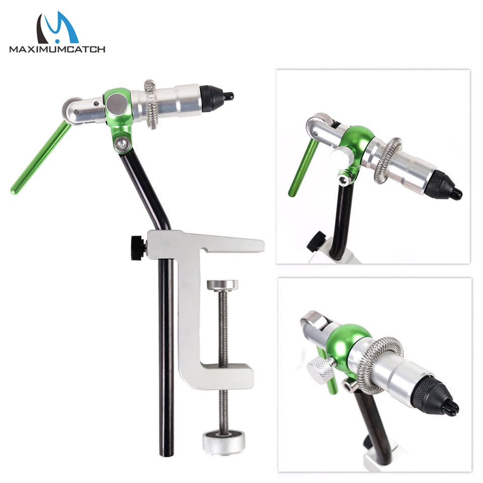 Maximumcatch Iron Rotary Fly Tying Vice With Heavy Duty Base Fly Hook Tool Fly Tying Vise