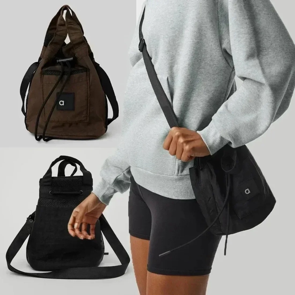 AL Sports Cross Body Bucket Bag Portable Mobile Phone Handbag Shopping Makeup Bag Women Outdoor