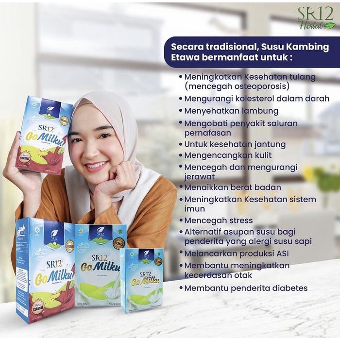 

SALE PROMO GOMILKU SR12 1 KG 1000GR SUSU KAMBING ETAWA READYY